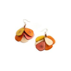 Tagua Nut Mariposa Earrings